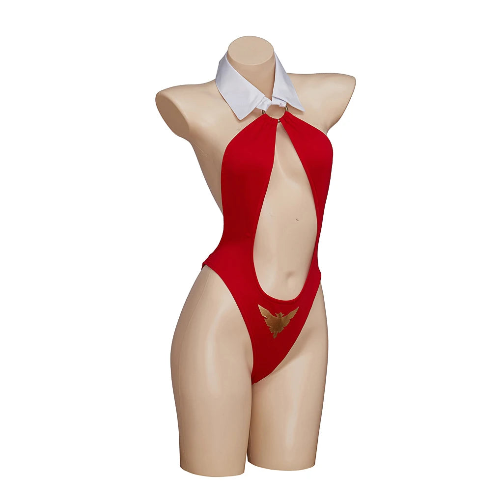 Vampire Red Cutout Bodysuit – Women’s Halloween Costume Lingerie