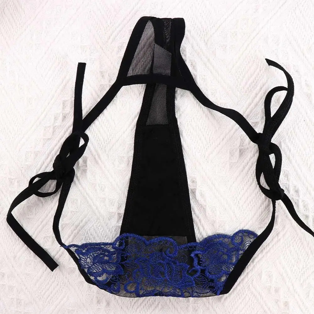 Women’s Embroidered Lace Panties – Sheer Lingerie Briefs