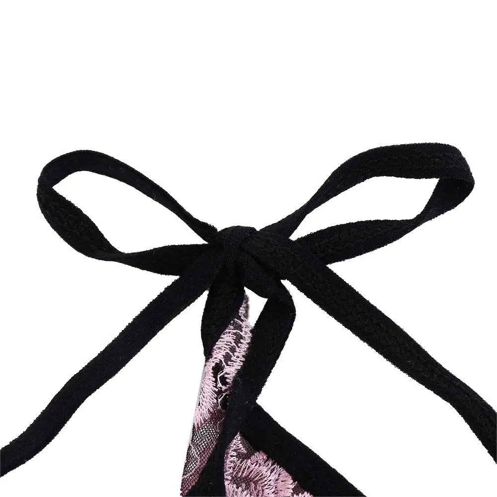 Women’s Embroidered Lace Panties – Sheer Lingerie Briefs