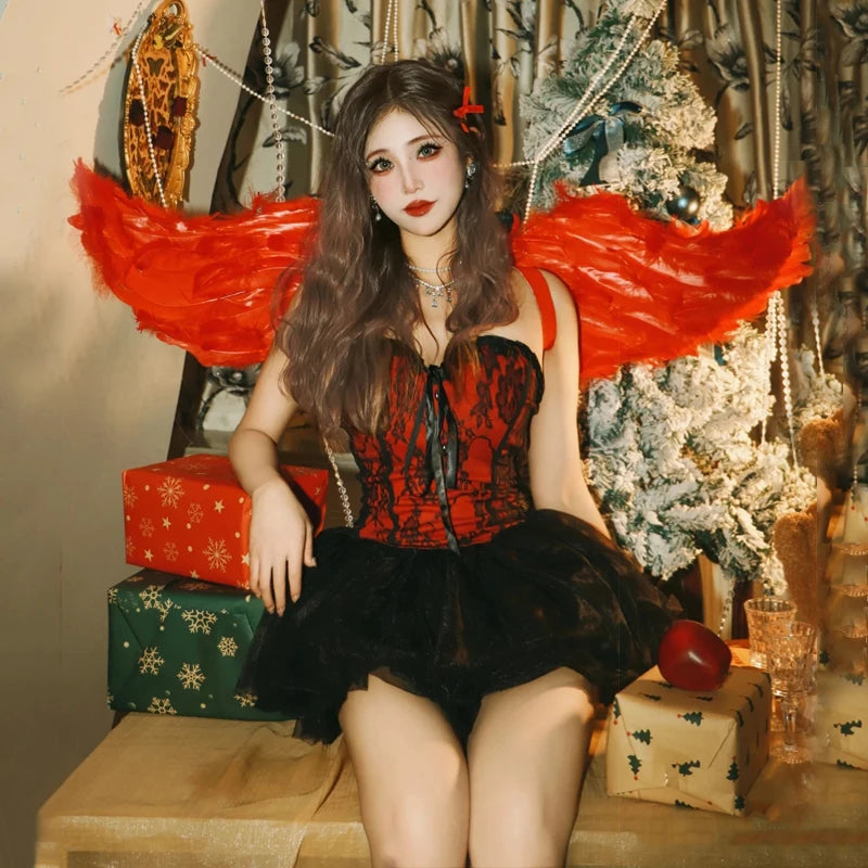 Gothic Corset Bodysuit – Halloween Witch & Dark Angel Lingerie