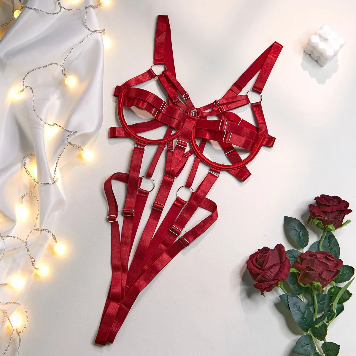 Uncensored Strap harness teddy